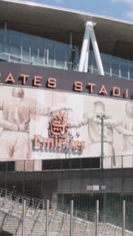 Vertical-Video-The-Emirates-Stadium-Home-Ground-Arsenal-Football-Club-London-